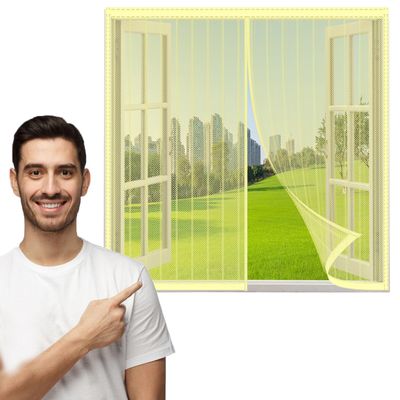 Magnetic Window Insect Screen with Automatic Closing