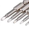 Fixinus 6-Piece Triangular Screwdriver Bit Set, Magnetic S2 Steel, 1/4-Inch Hex Shank, 50 mm view 4