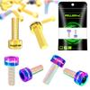 Asudaro Titanium Alloy Bicycle Brake Bolts, 2-Pack, M5 x 14 mm view 3