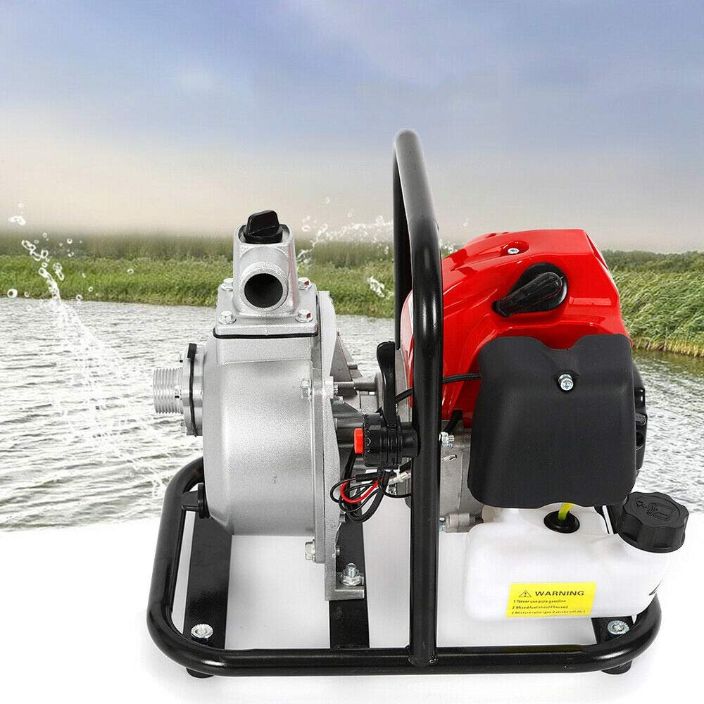 43 cc 1.7 HP 2-Stroke Gasoline Water Pump, Self-Priming Pond and Dirty-Water Pump