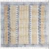 CASAVANI Hand-Block-Printed Cotton Rug, 100% Flatweave, Geometric Boho Tassel Rug, Easy-Wash, 240 x 300 cm (8 x 10 ft) view 1
