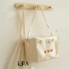 RICHTRUE Kawaii Insulated Lunch Bag for Girls and Women, Beige view 2