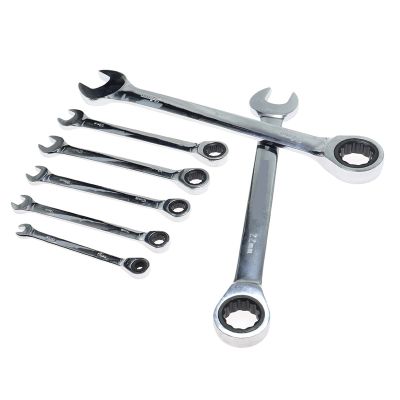 CNRTSO 1-Piece Dual-Use Metric Ratcheting Combination Wrench, 24 mm