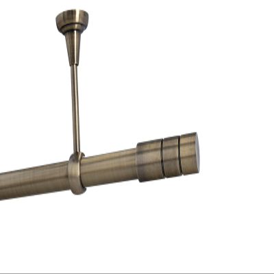 Sento 25 mm Metal Curtain Rod, Ceiling-Mounted, Antique Brass, 320 cm, Ilusion