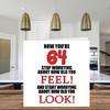 Stuff4 Funny 64th Birthday Card for Men and Women view 3