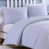 Poppy & Fritz Oxford Stripe Reversible King Duvet Cover Set, Blue view 4
