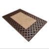 rugsx BH 107 Grid Door Mat, Non-Slip, Indoor/Outdoor, Rubber, Brown, 40 x 70 cm view 4