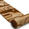 rugsx ROYAL HE405 Geometric Runner Rug – Brown/Cream, 100 x 480 cm view 3