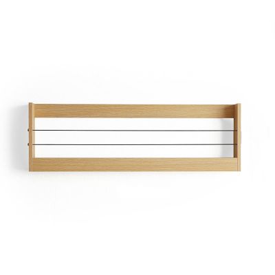 TOMYEUS Wooden Multipurpose Wall-Mounted Bookshelf for Living Room, Bathroom, Kitchen, or Office (Color: B, Size: Large)