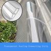 40/50 cm Transparent Polycarbonate Curved Door Canopy, Various Sizes view 4