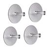 Sahkgye 4-Pack Adhesive Wall Hooks, Heavy-Duty Stainless Steel, Waterproof, for Robes and Towels view 1