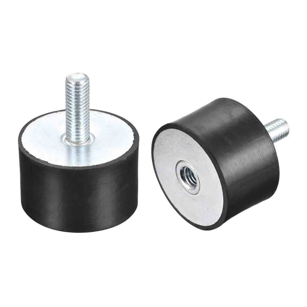 sourcing map 2-Pack Rubber Mounts, Vibration Isolators, D50 x H30 mm