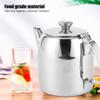 Stainless Steel Coffee Kettle with Short Spout, Silver view 4