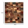rugsx KASHQAI 4353 990 Patchwork Wool Rug, Terracotta/Beige, 200 x 300 cm view 3