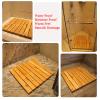 ZXCVBAS Wooden Bamboo Bath Mat, 24 x 36 in view 3