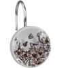 12-Pack Decorative Shower Curtain Hooks with Retro Butterflies and Flowers view 1