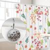 12-Pack Decorative Shower Curtain Hooks with Retro Butterflies and Flowers view 4