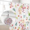12-Pack Decorative Shower Curtain Hooks, Stainless Steel Rings with Pink Butterfly Pattern view 4