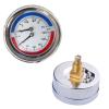 Thermomanometer Temperature and Pressure Gauge up to 120°C and 10 bar, Rear Entry, 1/4" NPT/BSPT/BSP Connection view 1