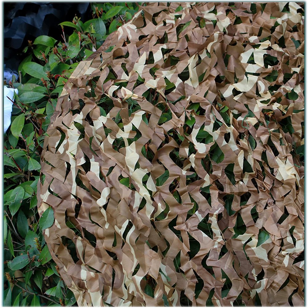 Amadon Lightweight Camouflage Net, Oxford Fabric, Outdoor Shade Netting, 8 x 8 m (26.2 x 26.2 ft)