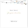 easyprint Personalized Menu Cards – Fairy Light Design – DIN A6, Double-Sided, Orange, 10 pcs view 2