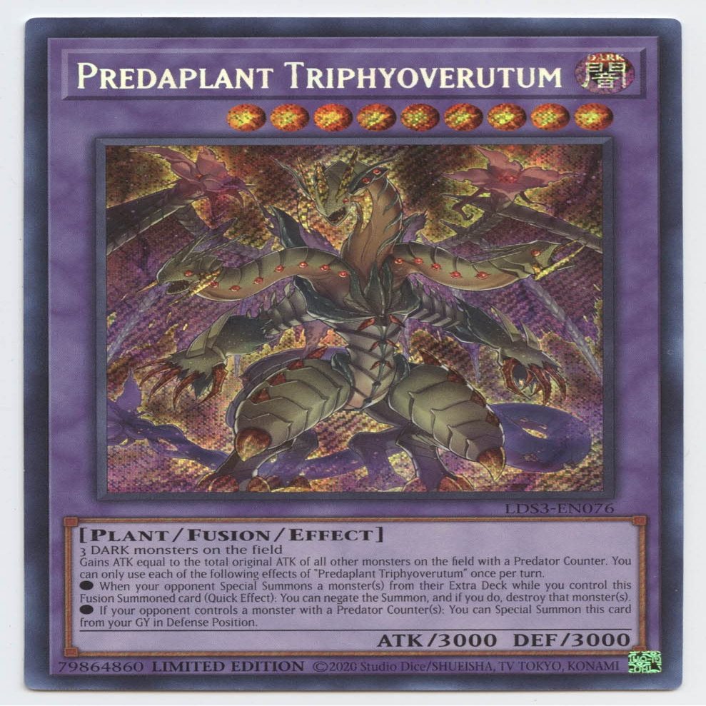 YU-GI-OH! Triphyoverutum - LDS3-EN076 - Secret Rare - 1st Edition