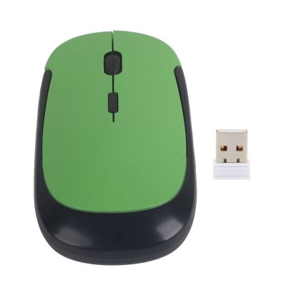 Annadue Wireless Mouse, Ultra-Slim 2.4G, 1000/1200/1600 DPI, Green