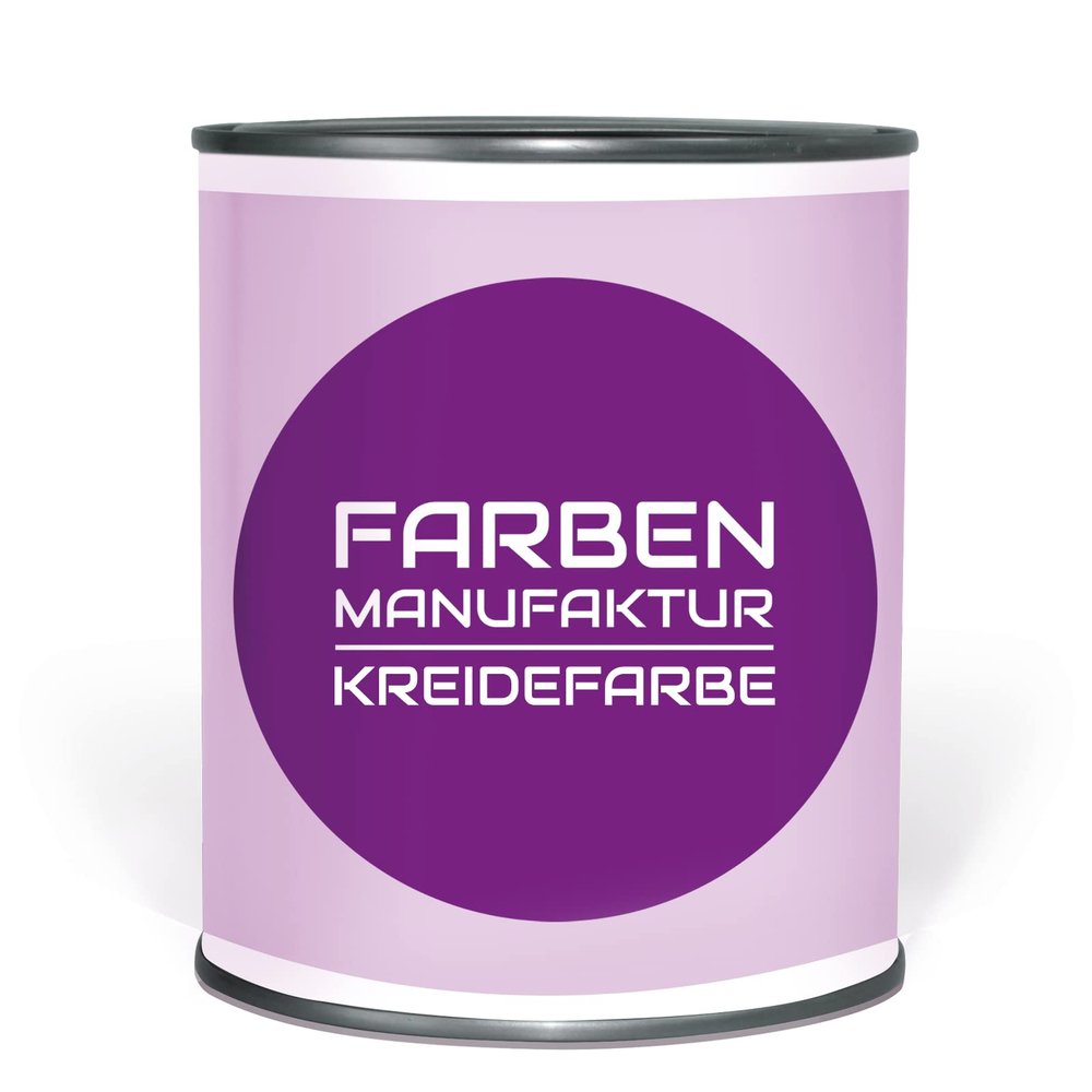 Farben Manufaktur Chalk Paint, Shabby Chic, Anthracite Gray, 0.75 L