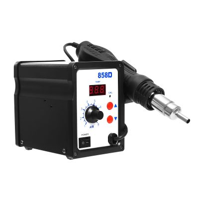 858D 700W Hot Air Rework Station, 100–500°C, LED Digital Display