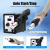 858D 700W Hot Air Rework Station, 100–500°C, LED Digital Display view 2