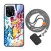 Vingarshern Case Compatible with Oppo Find X5, Silicone Giraffe Pattern Case with Lanyard view 1