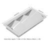 1 Pair Marine 3-Slot Louver Vent Covers, 210 x 110 mm Stainless Steel Square Grilles view 2