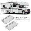 1 Pair Marine 3-Slot Louver Vent Covers, 210 x 110 mm Stainless Steel Square Grilles view 4