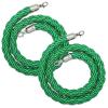 Green Queue Barrier Rope, 2 ft/0.6 m view 1