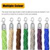Green Queue Barrier Rope, 2 ft/0.6 m view 4