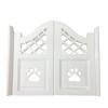 Kunovo Cat Paw Café Saloon Swing Doors, Solid Wood, Half-Height, White, 27.5 x 35.4 in view 1