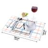 Personalized Letter N Buffalo Plaid Table Mats, 6-Piece Set view 2