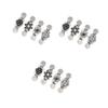 GALPADA 12-Piece Floral Cardigan Clips, Antique Silver Brooch Pins view 1