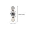 GALPADA 12-Piece Floral Cardigan Clips, Antique Silver Brooch Pins view 2
