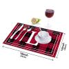 Letter L Monogram Personalized Buffalo Plaid Placemats, 4-Piece Set view 2