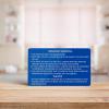 Miranda Warning Card, Laser-Engraved Metal, Standard Field Sobriety Test Instructions, 6-Pack, Blue view 3