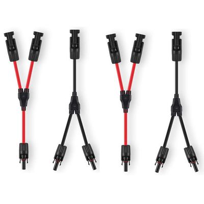 GENORTH 6 mm Solar Y Cable, 1Y2 PV Y Connectors, 2 Pairs
