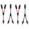 GENORTH 6 mm Solar Y Cable, 1Y2 PV Y Connectors, 2 Pairs view 1