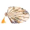 Baalaa Foldable Fabric and Bamboo Dance Hand Fan view 4