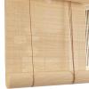 MHUQIA Weatherproof Bamboo Roller Blind 50 x 60 cm, Outdoor Blind with 70% Blackout, Sun Protection and Natural Heat Insulation for Pergolas and Balconies view 1