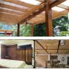MHUQIA Weatherproof Bamboo Roller Blind 50 x 60 cm, Outdoor Blind with 70% Blackout, Sun Protection and Natural Heat Insulation for Pergolas and Balconies view 3
