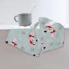 AOOEDM Funny White Mouse Christmas Hand Towel, Decorative Fingertip Towel for Bathroom, Kitchen, Gym and Spa, 27.5 x 15.7 in view 3