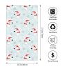 AOOEDM Funny White Mouse Christmas Hand Towel, Decorative Fingertip Towel for Bathroom, Kitchen, Gym and Spa, 27.5 x 15.7 in view 4