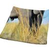 AOOEDM Bush Elephant African Print Towel, Absorbent Bath Towel, Soft Face Towel, Beach Towel for Bathroom or Hotel view 3