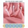 SYLC Furniture Dust Cover, Brushed Polyester, Soft and Breathable, Pink, 480 x 500 cm, Spliced view 3